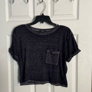 Forever 21 black mid rise top